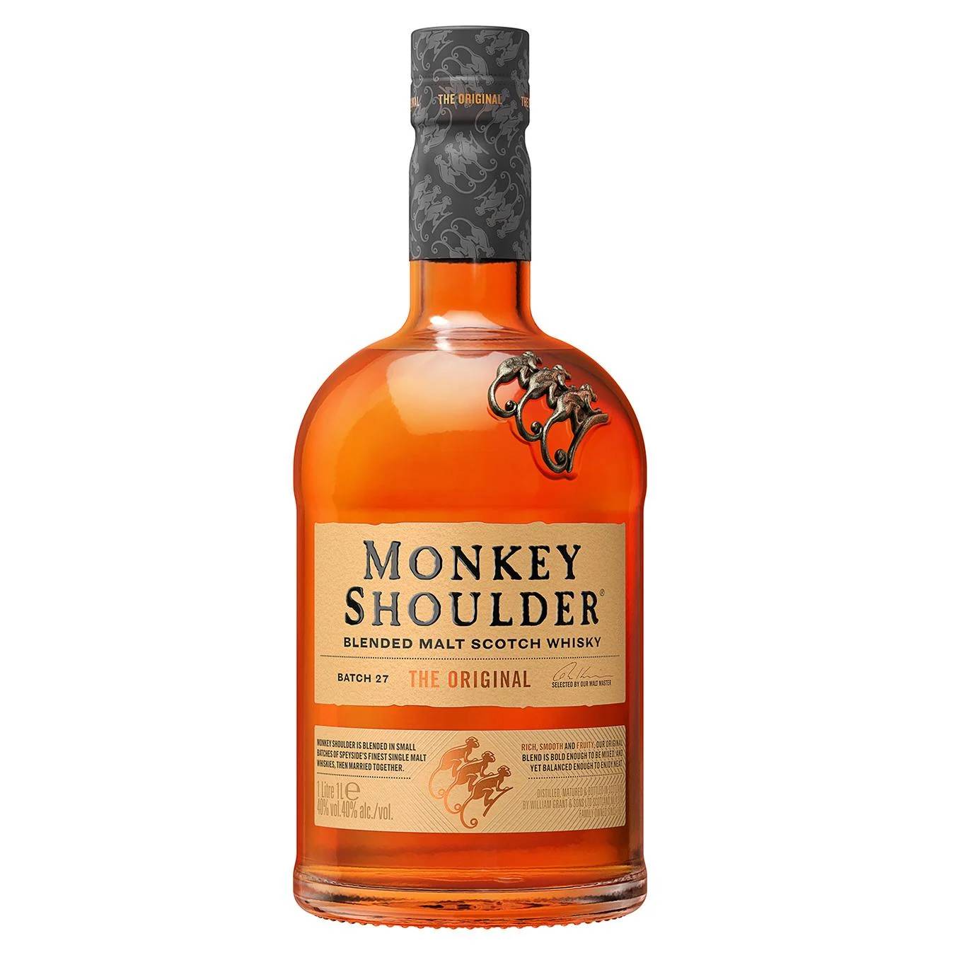 Виски купажированный солодовый Monkey Shoulder 1 л