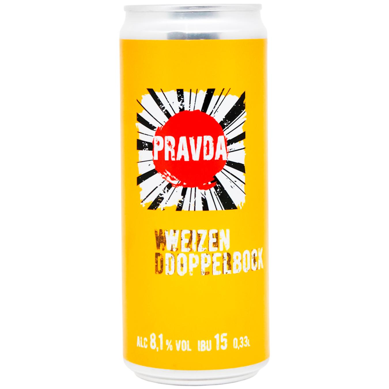 Pravda Weizen Doppelbock світле нефільтроване 0,33 л
