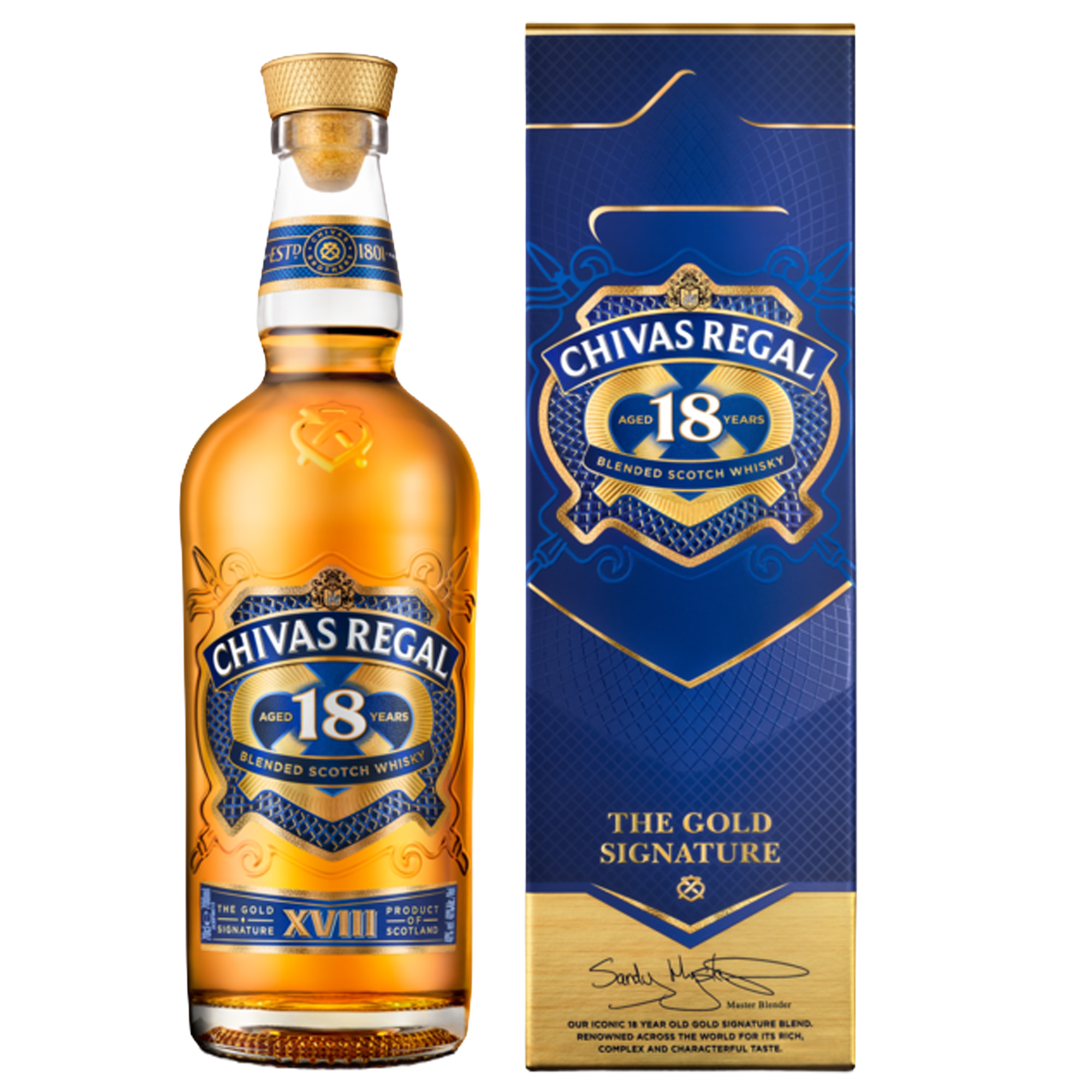Віскі купажований бленд Chivas Regal 18 Y.O. (в коробці) 0,7 л