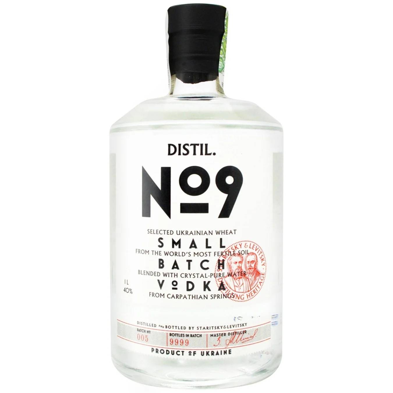 Горілка Staritsky & Levitsky Distil.№9 Vodka 1 л купити за