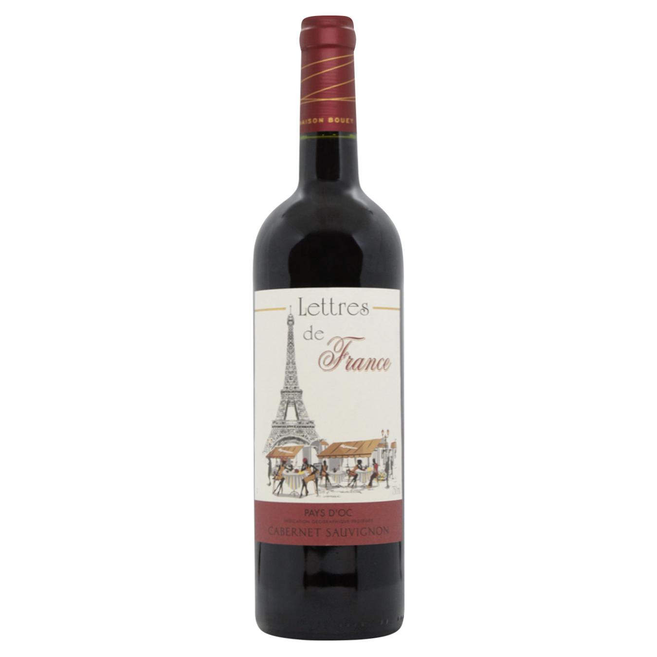 Вино сухое красное «Lettres de France» Cabernet Sauvignon Pays d