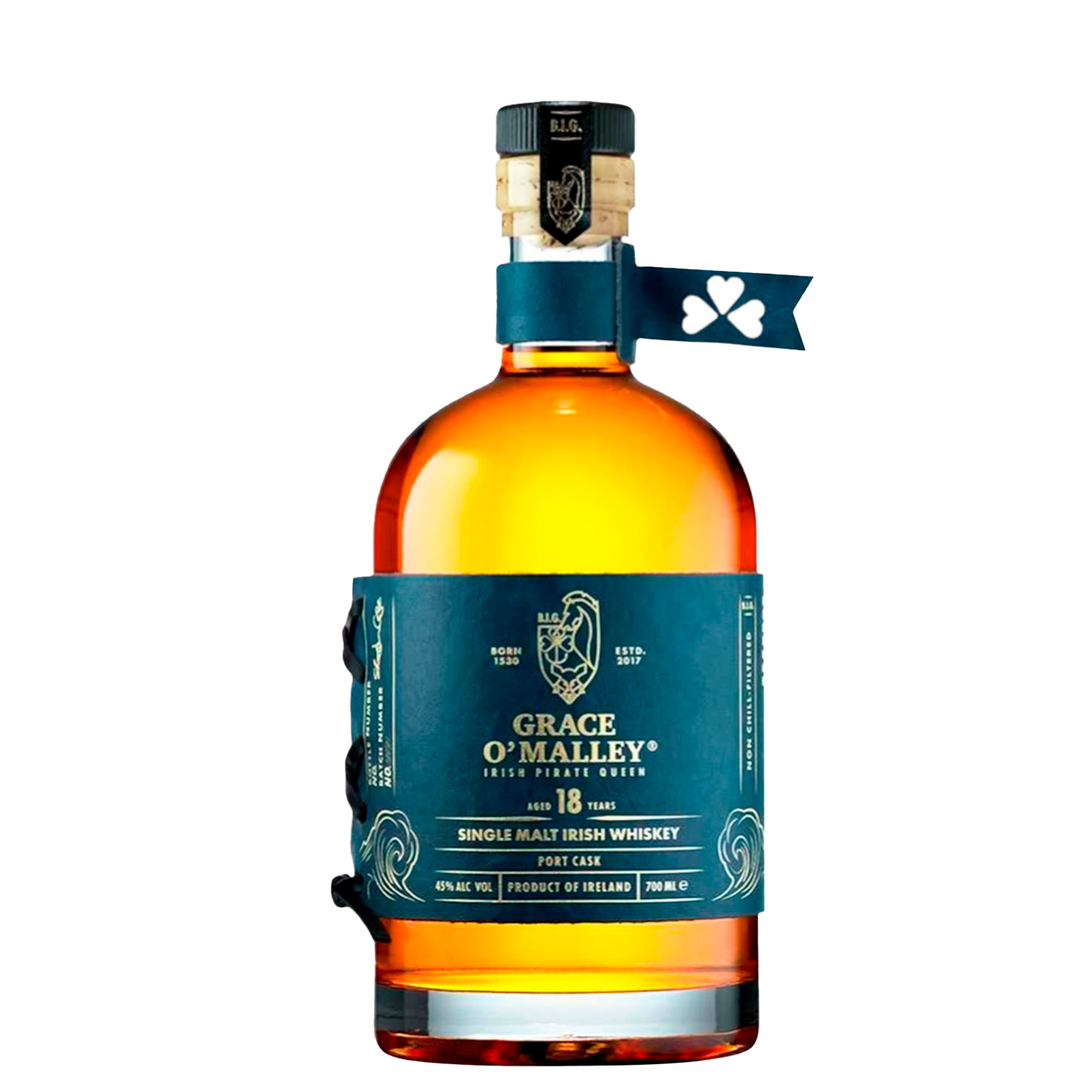 Віскі односолодовий Grace O'Malley 18 Y.O Single Malt Port Cask