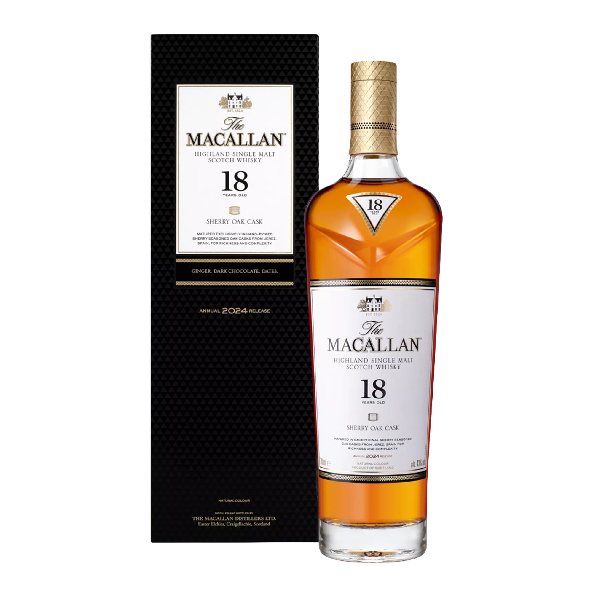 Виски односолодовый The Macallan Sherry Cask 18 Y.O 0,7 л купить