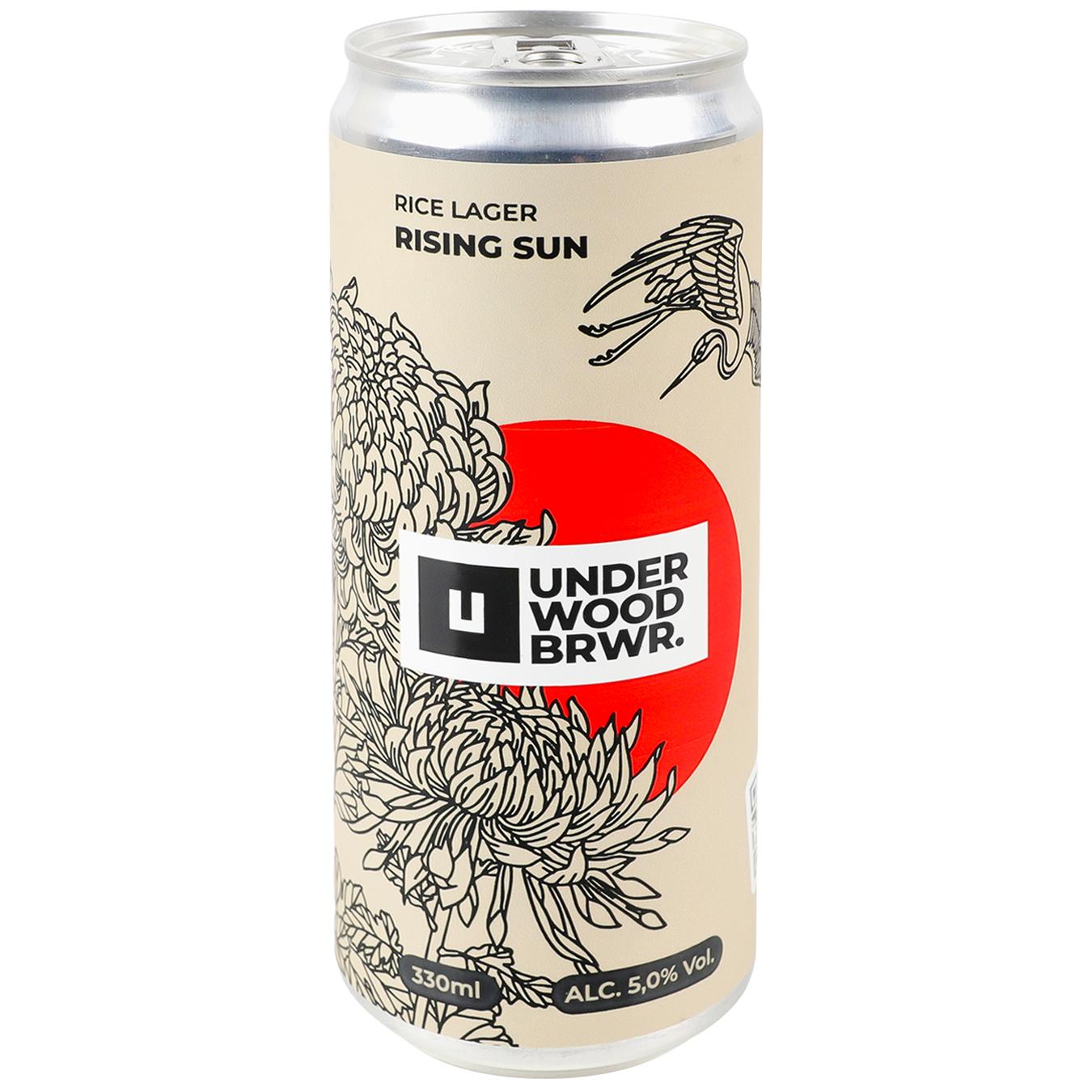 Underwood Rising Sun світле нефільтроване 0,33 л