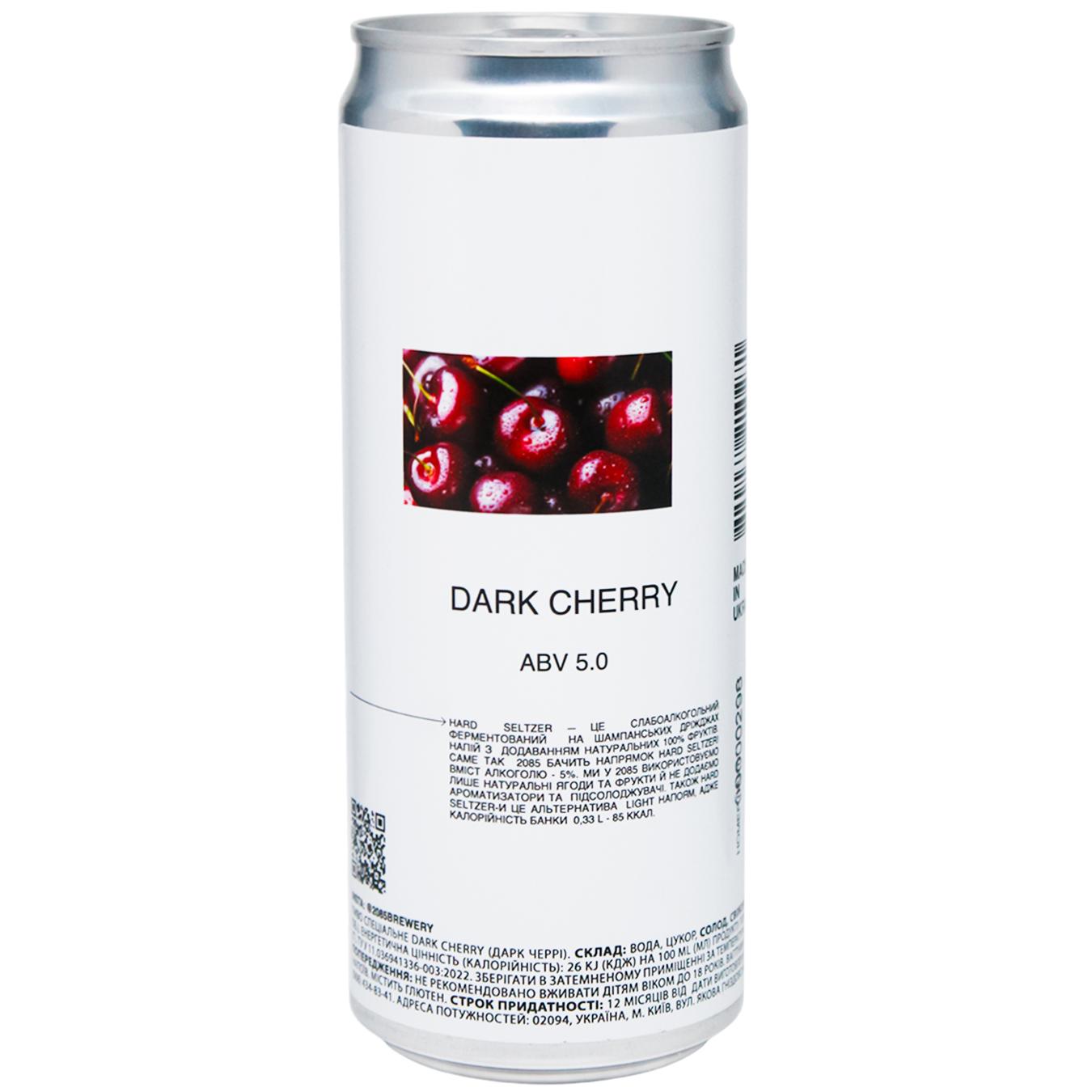 Пиво 2085-HS Dark Cherry нефільтроване 0,33 л
