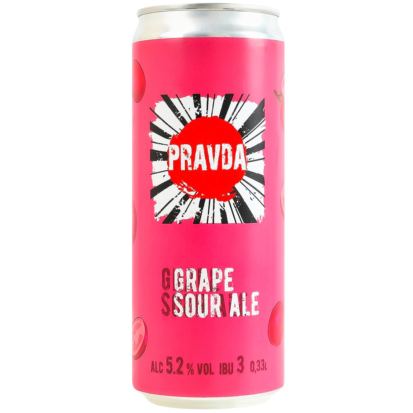 Pravda Grape Sour Ale світле нефільтроване 0,33 л
