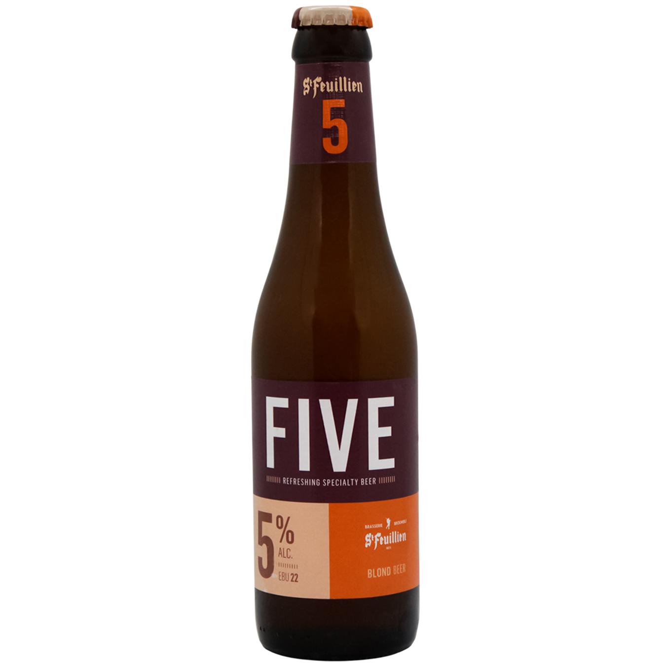 St-Feuillien Five світле фільтроване 0,33 л