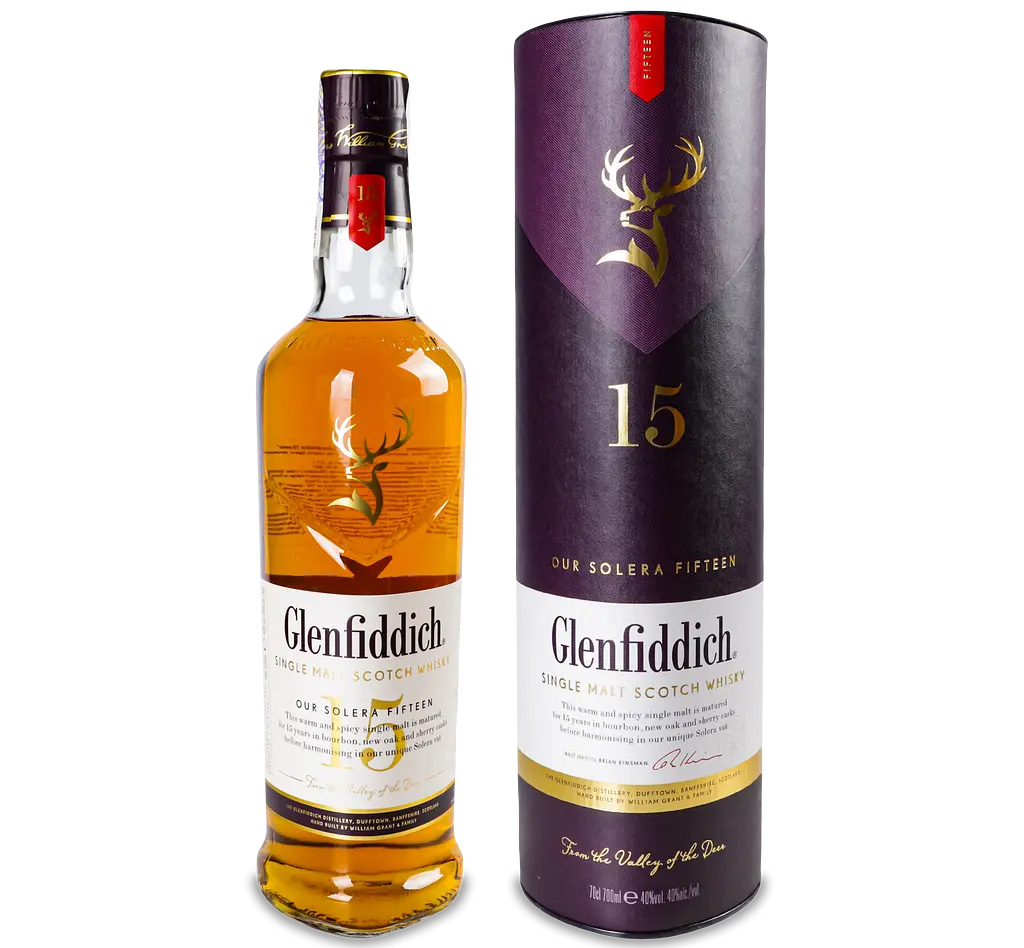 Виски односолодовый Glenfiddich 15 Y.O Unique Solera Reserve 0,7 л