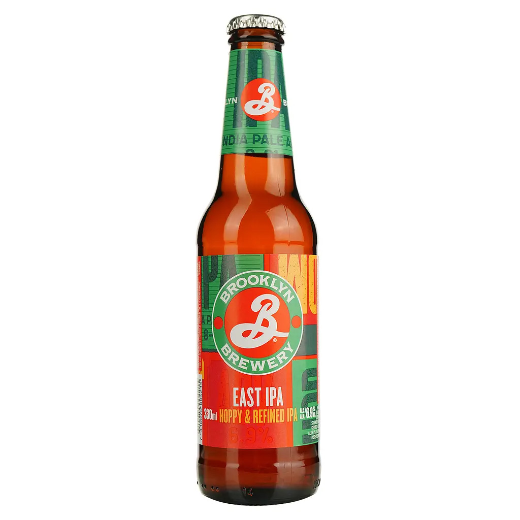 Пиво Brooklyn East IPA Hoppy & Refined світле фільтроване 0,33 л