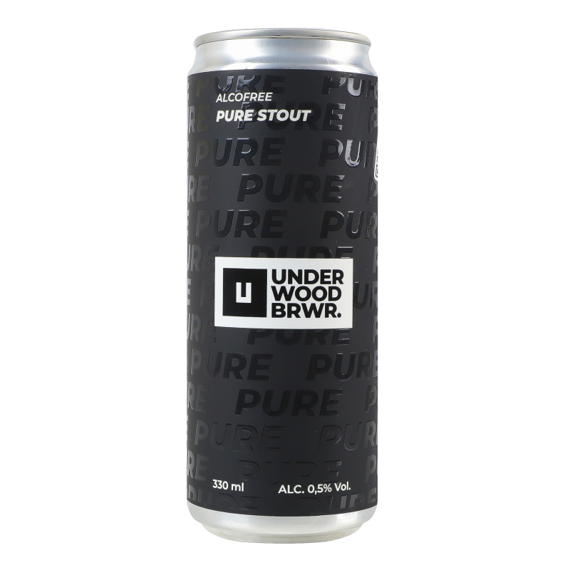 Underwood Pure Stout безалкогольне темне нефільтроване 0,33 л
