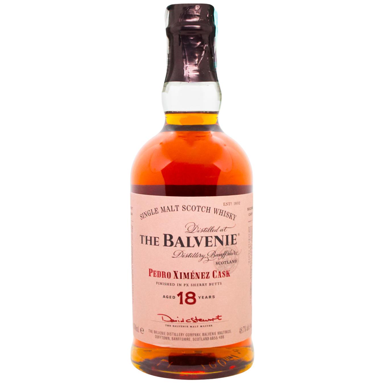 Виски односолодовый Balvenie Pedro Ximenez Sherry Cask 18 Y.O 0,7 л