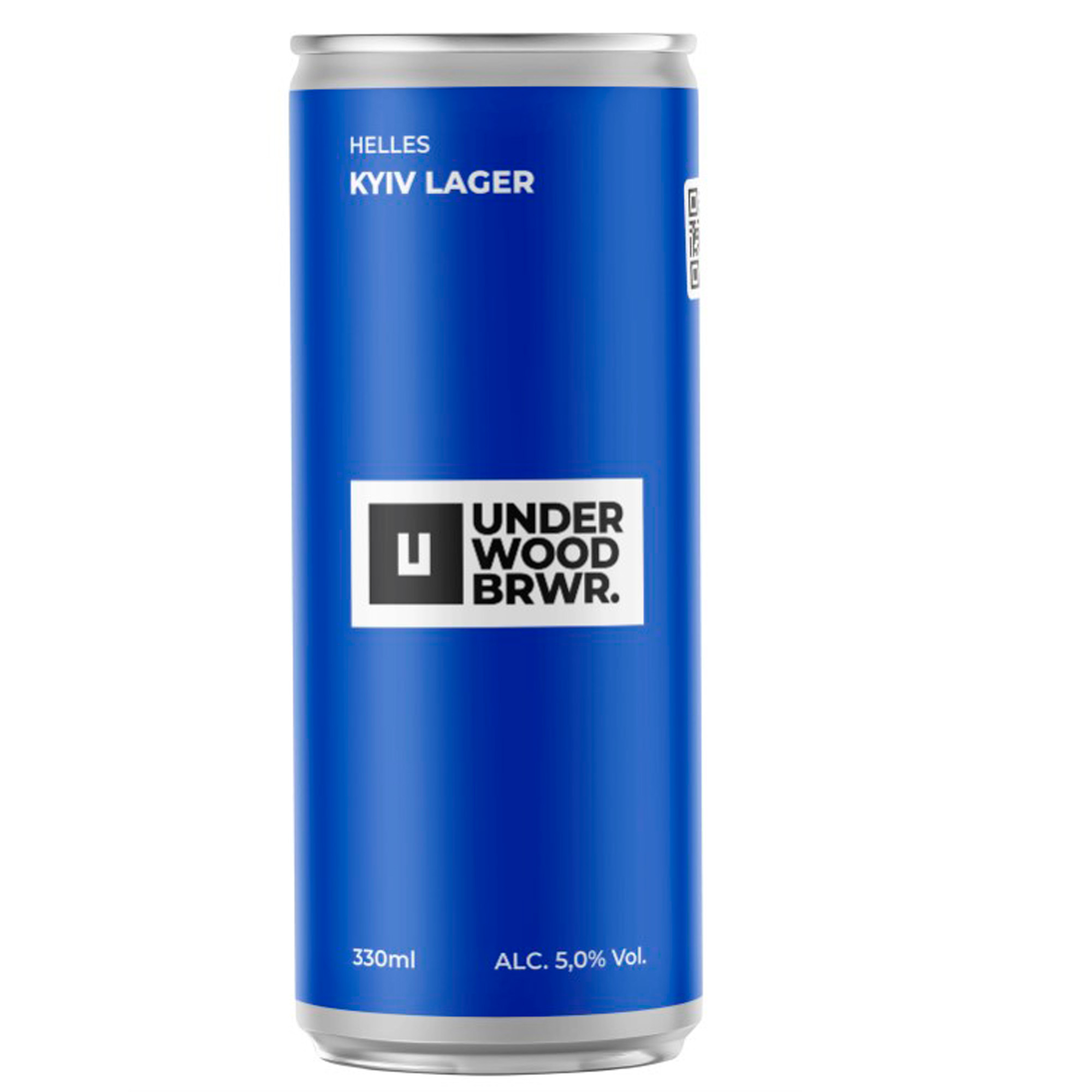 Пиво Underwood Kyiv Lager світле нефільтроване 0,33 л