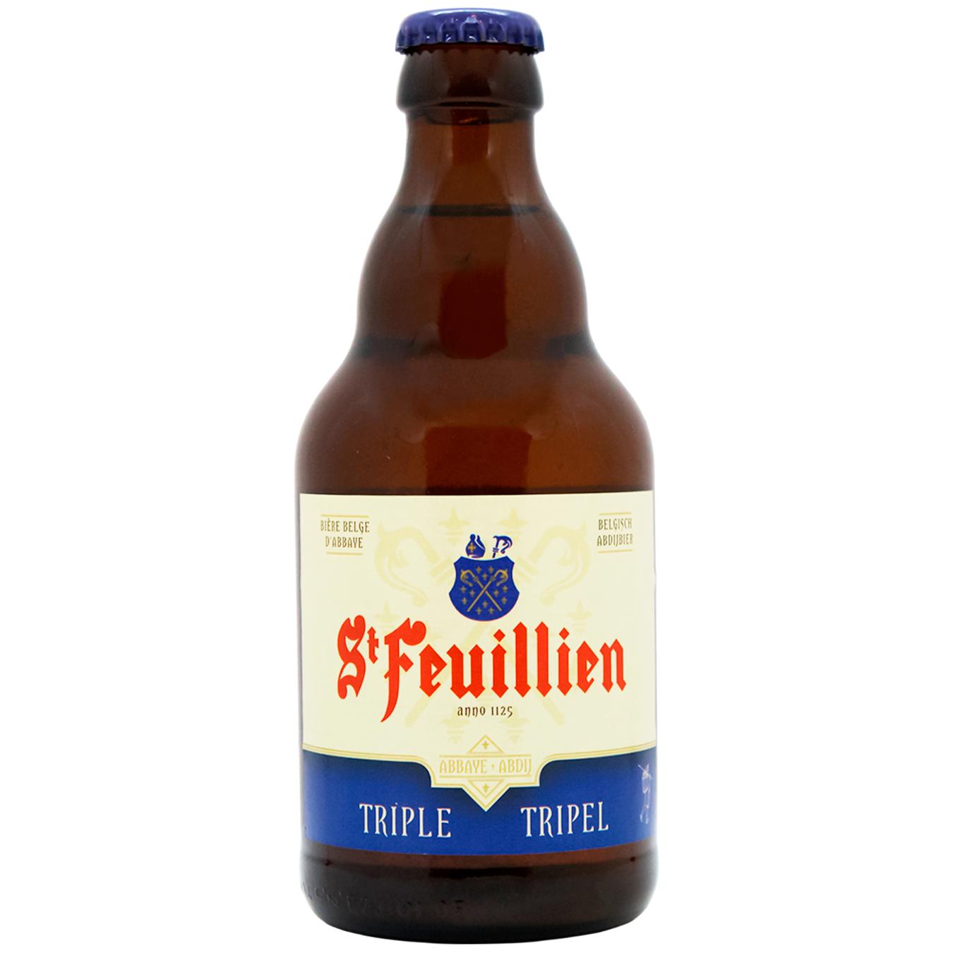 Пиво St-Feuillien Triple світле фільтроване 0,33 л