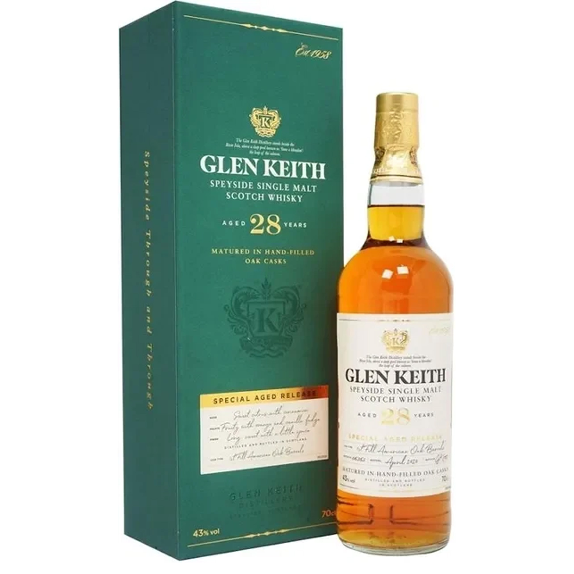 Glen Keith 28年 スコッチウイスキー 700ml グレンキース 28年 – 酒類ドットコム ウイスキー