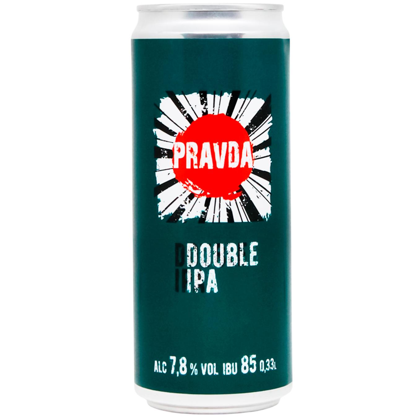 Pravda Double IPA світле нефільтроване 0,33 л