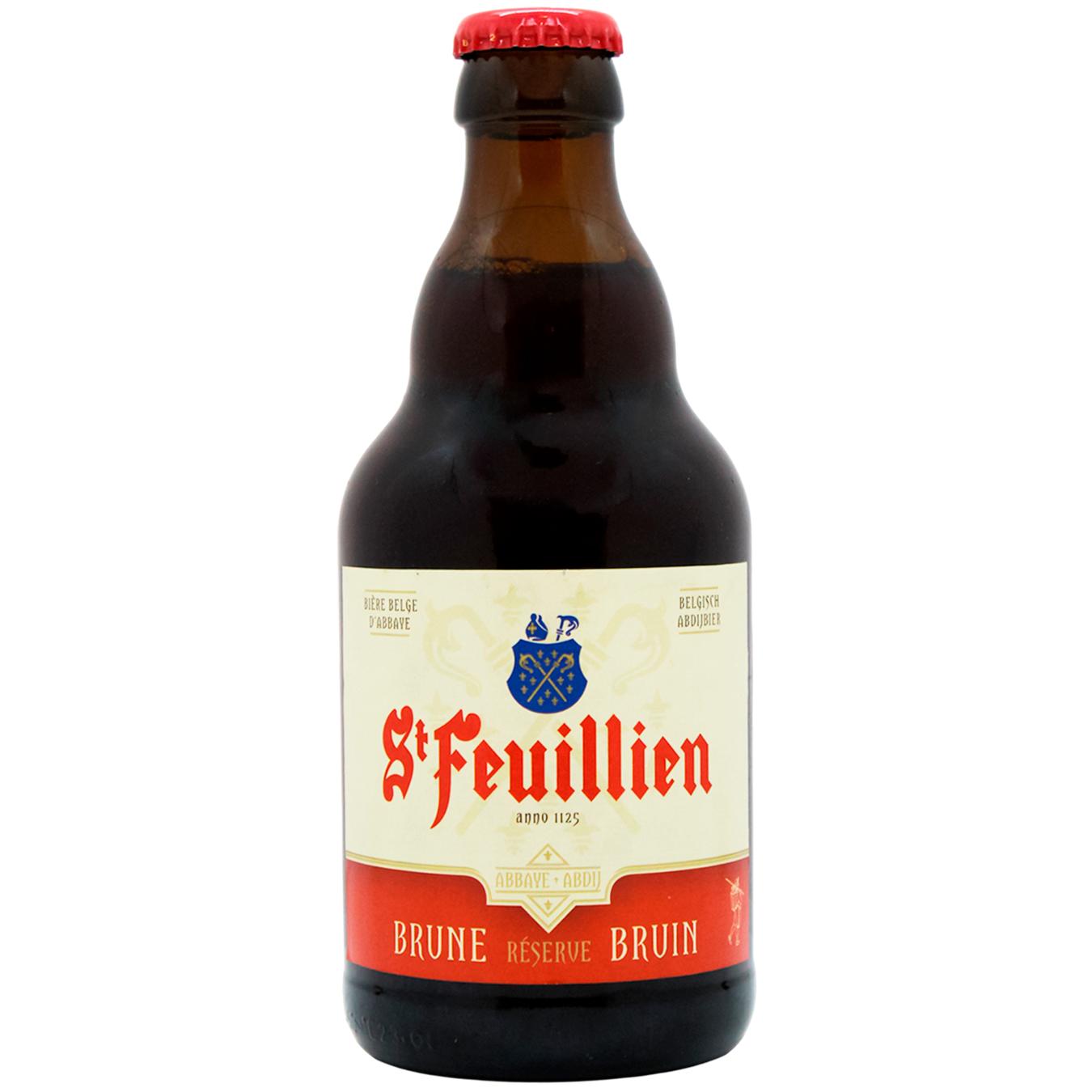 Пиво St-Feuillien Brune темне фільтроване 0,33 л