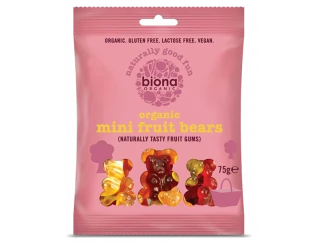 Желейные конфеты Mini Fruit Bears Biona Organic 75 г