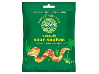 Желейные конфеты Sour Snakes органик Biona Organic фото