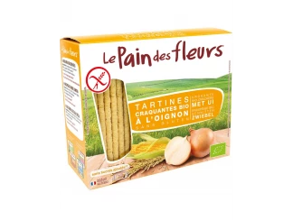 Хлібці органічні хрусткі з цибулею Le Pain des Fleurs Euro-Nat фото