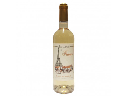 Вино полусладкое белое Maison Bouey Lettres de France Blanc Moelleux 0,75 л