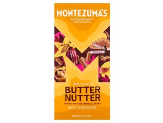 Шоколад молочный с арахисовым маслом Montezumas фото