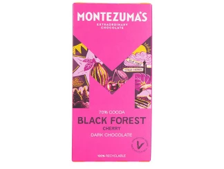 Шоколад чорний з вишнею Montezumas фото