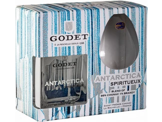 Коньяк Antarctica Godet Icy White (gift box + 1 glass) фото