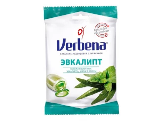 Леденцы Verbena Эвкалипт с травами и витамином С 60 г