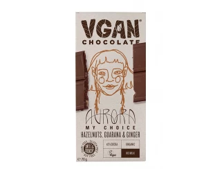 Вегетаріанський органічний шоколад з фундуком гуараною та імбиром VGAN фото