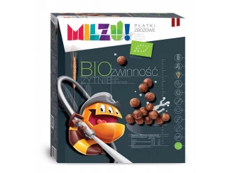 Сухой завтрак шоколадные ржаные шарики, органик Milzu 200 г