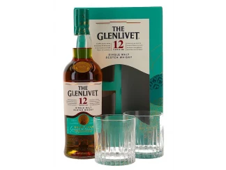 Glenlivet 12 Y.O Double Oak (gift box + 2 glasses) фото