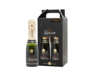 Champagne Lanson Le Black Label Brut (gift box pack 4*200ml) фото