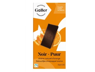 Чорний шоколад зі смаком апельсина Galler фото