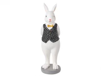 Фигурка декоративная Кролик в темном жилете 20 см LEFARD фото
