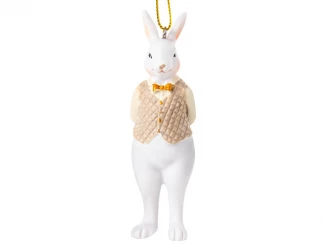 Декоративная фигурка Кролик в светлом жилете 10 см LEFARD фото