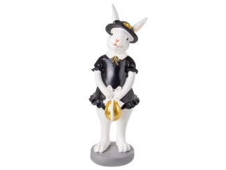 Фігурка декоративна Кролик у чорній сукні 20 см LEFARD фото