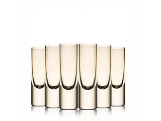 Набор бокалов Amber Glass для водки модель V101 gold фото