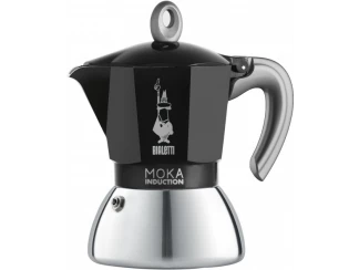 Кофеварка гейзерная Bialetti Moka Induction на 4 чашки, черная фото