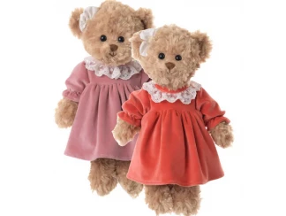 Плюшевая игрушка медвежонок Lisen Pink Dress фото
