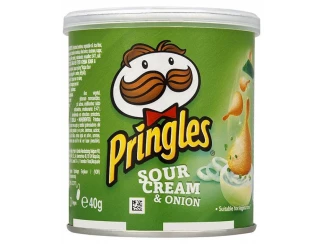 Чипси Pringles зі смаком сметани та цибулі фото