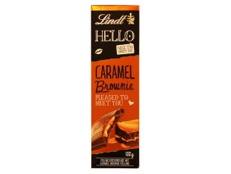 Шоколад с карамельным брауни Hello Lindt