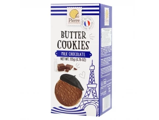 Печенье французское сливочное покрытое молочным шоколадом Pierre Biscuiterie 135 г