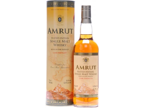 Amrut Indian Peated Single Malt Whisky Cask Strength (в тубусі) фото 
