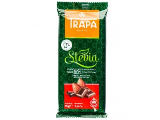 Шоколад черный 80% со стевией Trapa Stevia