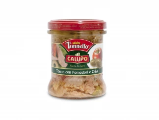 Тунець шматочками в томаті з оливками Callipo фото