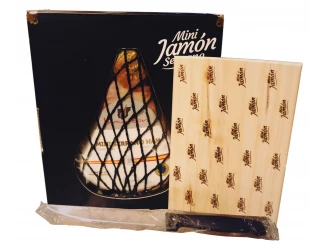 Хамон mini Serrano Jamondor з дошкою для нарізування і ножем фото