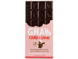 Шоколад чорний Бельгійський зі смаком чилі та лайма Gnaw фото