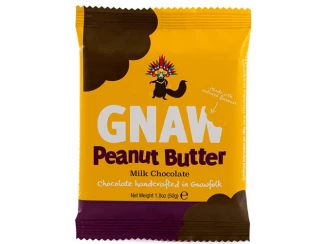 Шоколад молочний Бельгійський з арахісовим маслом Gnaw фото