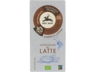 Шоколад молочний Fairtrade America Latina Alce Nero фото