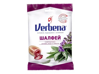 Леденцы Verbena Шалфей с травами и витамином С 60 г